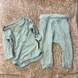 Nui baby long sleeve & pants set - 100% organic merino wool